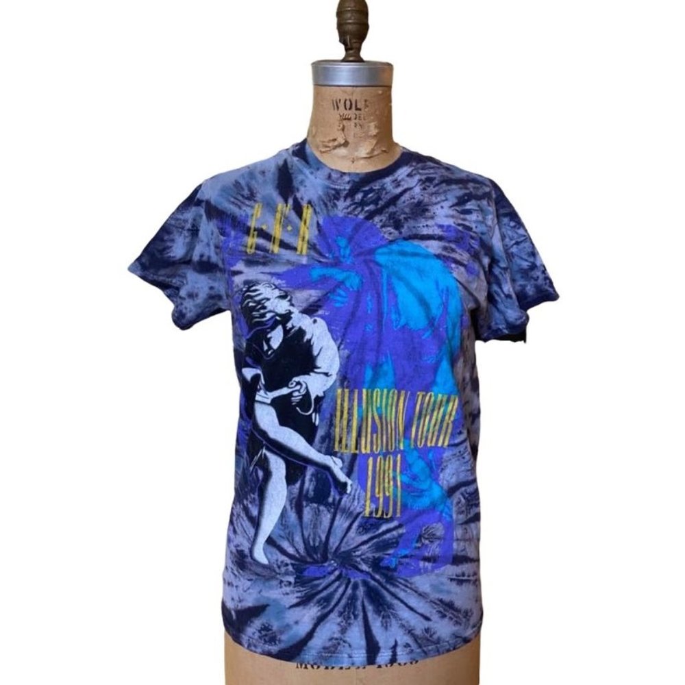 Guns N Roses Illusions Tour Tie Dye Tee Shirt S